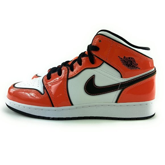 Nike Air Jordan 1 Mid SE Turf Orange Athletic Shoes BQ6931-802 Size 7 Y - Picture 3 of 10